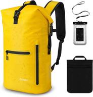 🎒 gonex 35l waterproof backpack: keep your gear dry for kayaking, boating, beach - includes phone case logo