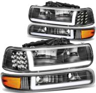фары-бампер dna motoring hl lb csil99 bk am логотип