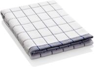 🧼 e-cloth classic check dish towel: microfiber towels, blue 1 pack, 300 wash guarantee logo
