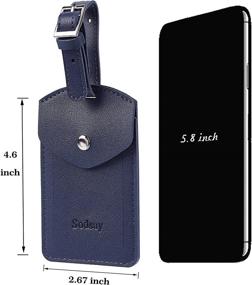 img 3 attached to 🧳 Sleek Leather Travel Baggage with Privacy Features - Sodsay Travel Accessories