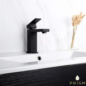 img 2 attached to 💎 Stunning Matte Black Bathroom Faucet: Superior Construction for a Modern and Sleek Look