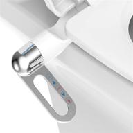 🚽 lymphan ultra-slim bidet toilet seat attachment with adjustable water spray - dual nozzle, non-electric bidet attachment for toilet logo