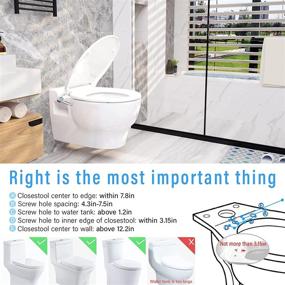 img 3 attached to 🚽 LYMPHAN Ultra-Slim Bidet Toilet Seat Attachment with Adjustable Water Spray - Dual Nozzle, Non-Electric Bidet Attachment for Toilet