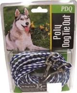 🐶 boss pet q2415 000 99: reliable 15ft medium dog pdq rope tie-out for safe outdoor adventures logo