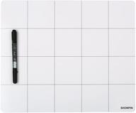 🧲 магнитная проектная коврик showpin большого размера для мелких деталей с маркером для доски - организуйте и предотвратите потерю мелких винтов - идеально подходит для записей (9,8x11,8 дюймов). логотип