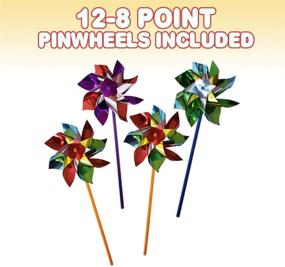 img 3 attached to Inch Pinwheels Set Assorted by ArtCreativity