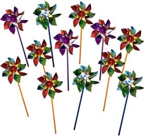 img 4 attached to Inch Pinwheels Set Assorted by ArtCreativity