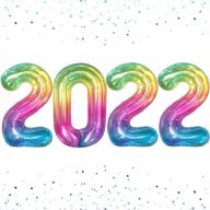 🎉 big rainbow 2022 balloons: vibrant new year's party supplies & decorations logo