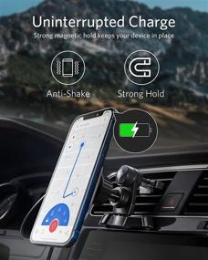 img 1 attached to 🚗 Автомобильное крепление с зарядным устройством Anker с кабелем USB-C длиной 4 фута - Магнитное автомобильное крепление для зарядки PowerWave, 7,5 Вт для iPhone 12 и iPhone 12 Mini (зарядное устройство для автомобиля с разъемом USB-C не включено)