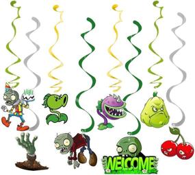 img 4 attached to Украсьте ваше празднование Plant VS Zombies с помощью 24 штук подвесных вихрей Col-Pary Plant VS Zombies, с 8 различными материалами PVSZ