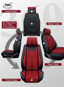 img 3 attached to OASIS AUTO Leather&Amp Interior Accessories and Seat Covers & Accessories