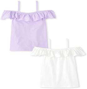 img 1 attached to Childrens Place Girls Shoulder Misty Girls' Clothing and Tops, Tees & Blouses