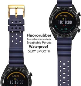 img 3 attached to 🕰️ WOCCI Ventilated Fluororubber Silicone Men's Watches with Polished Finish