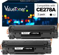 🖨️ valuetoner compatible hp 78a ce278a toner cartridge: pro m1536dnf, p1606, p1606dn, p1566, p1560, m1536 mfp printer (black, 2 pack) logo