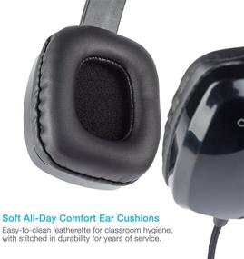 img 3 attached to 🎧 Cyber Acoustics Stereo PC Headset - 3.5mm Connection, Noise Cancelling Microphone with Flexible Boom for PC & Mac - Classroom, Home, or Office (AC-6008)