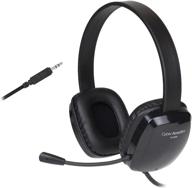 🎧 cyber acoustics stereo pc headset - 3.5mm connection, noise cancelling microphone with flexible boom for pc & mac - classroom, home, or office (ac-6008) logo