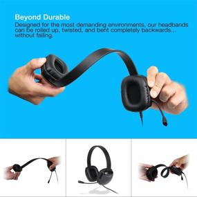 img 1 attached to 🎧 Cyber Acoustics Stereo PC Headset - 3.5mm Connection, Noise Cancelling Microphone with Flexible Boom for PC & Mac - Classroom, Home, or Office (AC-6008)