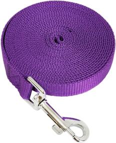 img 1 attached to 🐕 Durable Nylon Training Dog Leash - Long Lead for Small, Medium, and Large Dogs, Ideal for Obedience Recall Training, Camping, or Backyard Activities