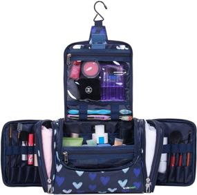 img 2 attached to 🧳 Lavievert Toiletry Bag: Portable Travel Kit for Makeup, Cosmetics & Bathroom Storage – Organize Your Essentials with Hanging & Adjustable Shoulder Strap