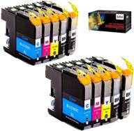 🖨️ high-yield brother lc103xl lc101 ink cartridges for brother printer mfc-j870dw mfc-j6920dw mfc-j6520dw mfc-j450dw mfc-j470dw - 4 black, 2 cyan, 2 magenta, 2 yellow logo