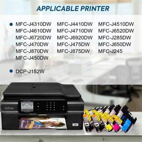 img 3 attached to 🖨️ High-Yield Brother LC103XL LC101 Ink Cartridges for Brother Printer MFC-J870DW MFC-J6920DW MFC-J6520DW MFC-J450DW MFC-J470DW - 4 Black, 2 Cyan, 2 Magenta, 2 Yellow