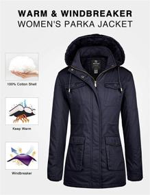 img 1 attached to Wantdo Womens Winter Outdoor Removable Outdoor Recreation and Outdoor Clothing