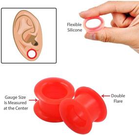 img 3 attached to 👂 BodyJ4You 36PC Big Gauges Kit: Silicone Tunnels, Acrylic Plugs, and Tapers for Ear Stretching from 00G-20mm