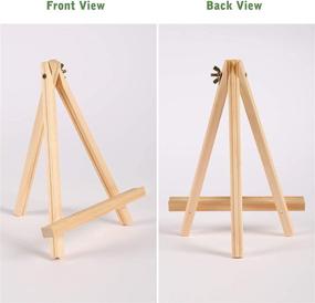 img 2 attached to Jekkis Set of 12 Tabletop Easels - 9 Inches Tall Wood Display Stands for Artists, Adults, and Students