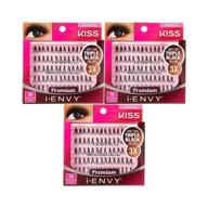 🖤 i-envy triple black long individual lashes 3 pack for knot-free application logo