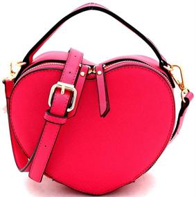 img 4 attached to Womens Leather Handle Satchel Crossbody Women's Handbags & Wallets for Satchels