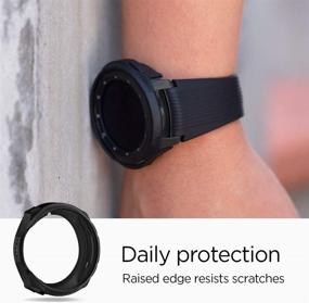 img 3 attached to Черный чехол Spigen Liquid Air Armor для Samsung Galaxy Watch 46 мм и чехол для Gear S3 Frontier