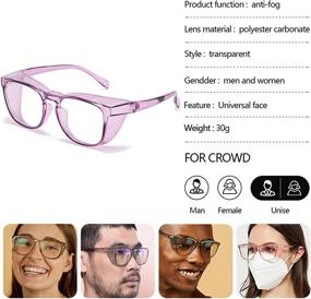 img 1 attached to Glasses Rayharyo Stylish Fashion Protective Occupational Health & Safety Products