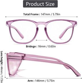 img 3 attached to Glasses Rayharyo Stylish Fashion Protective Occupational Health & Safety Products