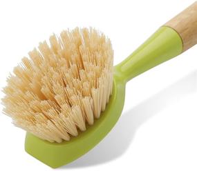 img 3 attached to 🧼 Durable Dish Brush with Bamboo Handle, Ideal for Kitchen Sink, Pot, Pan Scrubbing