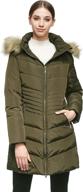 🧥 orolay women's down coat: stay warm & stylish with removable faux fur hood логотип