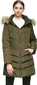 img 4 attached to 🧥 Orolay Women's Down Coat: Stay Warm & Stylish with Removable Faux Fur Hood