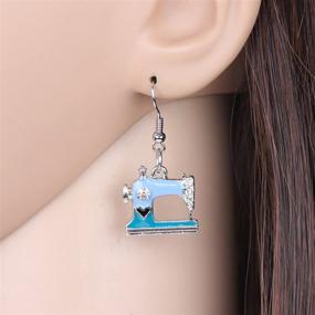 img 3 attached to 🎀 Personalized Girls' Jewelry: WEVENI Machine Earrings