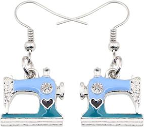 img 4 attached to 🎀 Personalized Girls' Jewelry: WEVENI Machine Earrings