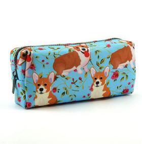 img 4 attached to 🐶 Cute Corgi Pencil Case Pouch: Perfect Teacher Gift and Stylish Gadget Bag for Makeup and Stationary - Kawaii Design!