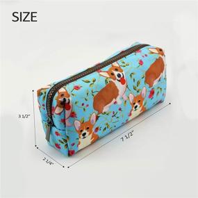 img 3 attached to 🐶 Cute Corgi Pencil Case Pouch: Perfect Teacher Gift and Stylish Gadget Bag for Makeup and Stationary - Kawaii Design!