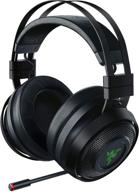 🎮 experience ultimate gaming immersion with razer nari wireless headset featuring thx audio, haptic feedback, auto-adjust headband, chroma rgb, retractable mic and compatibility with pc, ps4, ps5 - black логотип