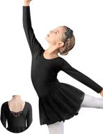 🦄 unicorn ballet skirted leotard for girls' clothing - ideal for active wear logo
