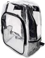 🎒 waterproof transparent zippered backpack - approved for all occasions logo