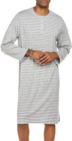img 1 attached to Comfortable Ekouaer Crewneck Sleeve Nightgown: Perfect Nightshirt for Superior Relaxation