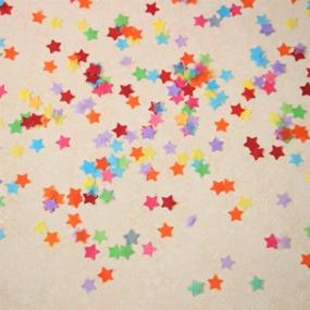 img 3 attached to 🌈 Vibrant Rainbow Paper Star Confetti: 4000-Piece Table Scatter Birthdat Party Pack by Mybbshower