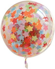 img 1 attached to 🌈 Vibrant Rainbow Paper Star Confetti: 4000-Piece Table Scatter Birthdat Party Pack by Mybbshower