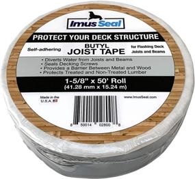 img 4 attached to Imus Seal Butyl Joist Tape: Ultimate Waterproofing Solution for Flashing Deck Joists and Beams (1-5/8” x 50’)