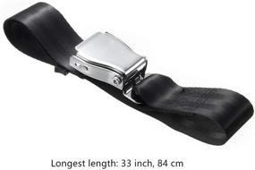 img 3 attached to 👍 Universal Airline Seat Belt Extender - Perfect for All Domestic Airlines (Excluding Southwest) - Ensures Safety & Enables a Pleasant Journey