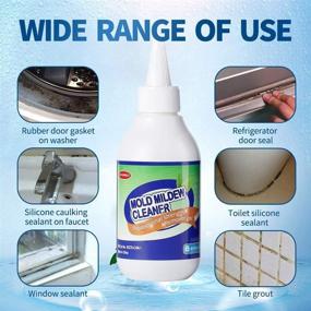 img 2 attached to Gelivable Mold and Mildew Cleaner Gel - Wall Tile, Grout, and Sealant Household Cleaner for Bathroom, Kitchen, and Home - 5 Fluid Ounces