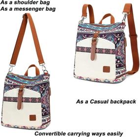 img 3 attached to Vintage Women's Backpack: Stylish Shoulder Daypack, Handbags, and Wallets in Fashionable Backpacks